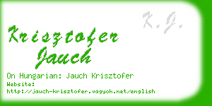 krisztofer jauch business card